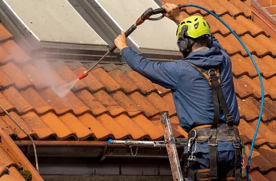 Démoussage et hydrofuge de toiture à Ouville-l'Abbaye